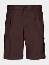 Dolce & Gabbana Dark Brown Cargo Bermuda Shorts