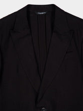 Dolce & Gabbana Navy Linen Single-Breasted Blazer