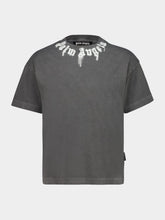 Palm Angels Dark Grey Logo Neck Short-Sleeve T-Shirt