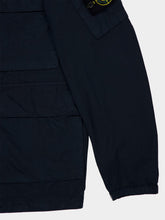 Stone Island Navy Blue Canvas Cotton Field Jacket