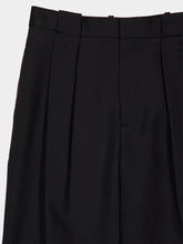 Casablanca Black Wide-Leg Virgin Wool Trousers