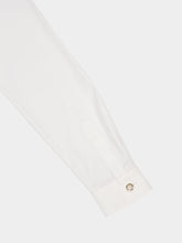 Casablanca White Cropped Cotton Button-Up Shirt