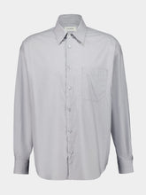 Mist Grey Washed Cotton Silk Shirt