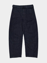 Lemaire Denim Indigo Twisted Belted Trousers