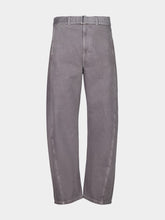 Heather Grey Twisted Belted Jeans