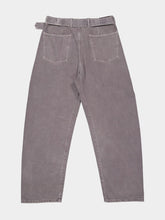 Lemaire Heather Grey Twisted Belted Jeans