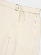 Lemaire Snow Clay Twisted Belted Denim Trousers