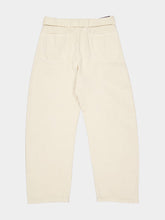 Lemaire Snow Clay Twisted Belted Denim Trousers