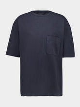 Lemaire Stone Blue Oversized Cotton T-Shirt