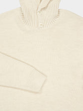 Lemaire Light Cream Alpaca Wool Hooded Sweater