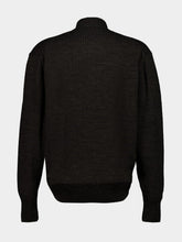 Lemaire Dark Espresso Alpaca Wool Wrap Cardigan