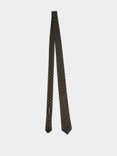 Tom Ford Dark Chocolate Satin Polka Dot Silk Tie