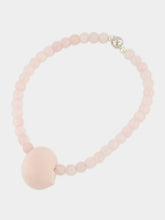 Julietta Pink Coral Stone Beads Mykonos Necklace
