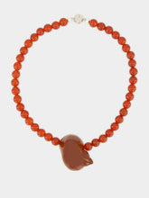 Julietta Red Carnelian Beads Mykonos Necklace