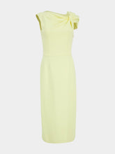 Givenchy Butter Yellow Draped Pencil Dress