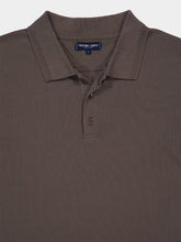 Frescobol Carioca Cedar Grey Horacio Cotton Polo Shirt