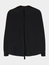 Johanna Ortiz Black Starlight Draped Jersey Bodysuit