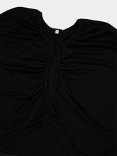 Johanna Ortiz Black Starlight Draped Jersey Bodysuit