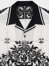 Dolce & Gabbana Black Majolica Print Poplin Hawaii Shirt