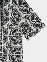 Dolce & Gabbana Black Majolica Print Short Sleeve Shirt