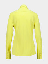 Stella McCartney Yellow Long-Sleeve Crepe Shirt