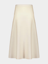 Gabriela Hearst Ivory Maxi Skirt in Freddie Virgin Wool
