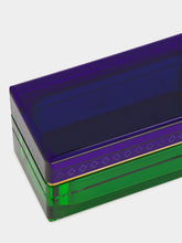 Reflections Copenhagen Deep Blue and Green Crystal Trinket Box