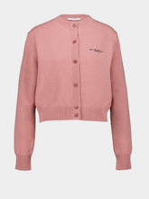 Givenchy Light Pink Wool and Cashmere Cropped Cardigan