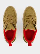 Christian Louboutin Astroloubi Bronzo Reversed Calf Leather Sneaker