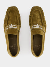 Christian Louboutin Bronzo Calf Leather Moccasins Uomo