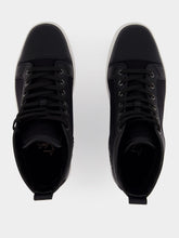 Christian Louboutin Black High-Top Louis Serge Smart Calf Leather Sneakers