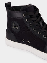 Christian Louboutin Black High-Top Louis Serge Smart Calf Leather Sneakers