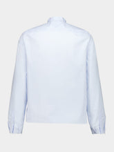 Prada Astro Blue Cotton Mandarin Shirt