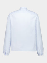 Prada Astro Blue Cotton Mandarin Shirt
