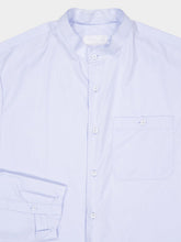 Prada Astro Blue Cotton Mandarin Shirt
