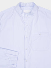 Prada Astro Blue Cotton Mandarin Shirt