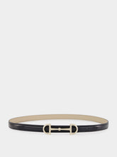 Gucci Black and Oatmeal Reversible Horsebit Leather Belt