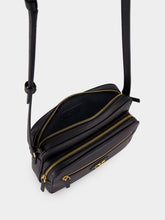 Valentino Garavani Black Leather Camera Case