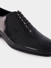 Ferragamo Black Patent Oxford Shoes