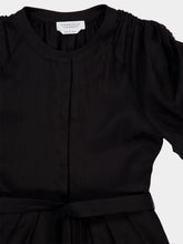 Gabriela Hearst Black Linnea Maxi Dress in Aloe Linen