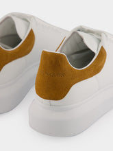 McQueen White and Tan Oversized Sneaker in Calf Leather