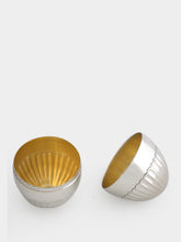 Leitão & Irmão Silver 925 Half-Reeded Egg