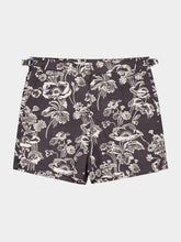 Commas Black Peony Print Swim Shorts