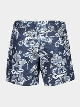 Commas Blue Peony Print Swim Shorts