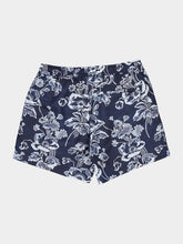 Commas Blue Peony Print Swim Shorts