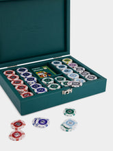 Hector Saxe Paris Avocado Leather Poker Set