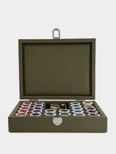 Hector Saxe Paris Khaki Clair Leather Poker Set