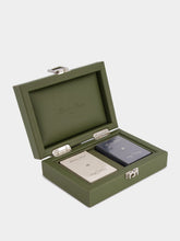 Hector Saxe Paris Khaki Clair Leather Cards Set