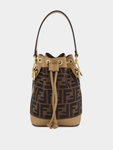Fendi Mon Tresor Mini Bucket Bag in Brown FF Fabric