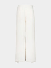 Zeus+Dione Ivory High-Rise Flared Nova Trousers